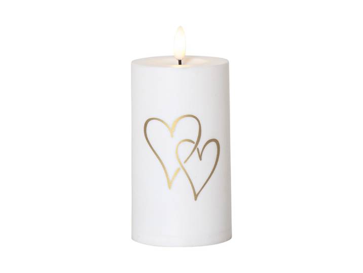 LED Memorial Kerze Flamme Heart