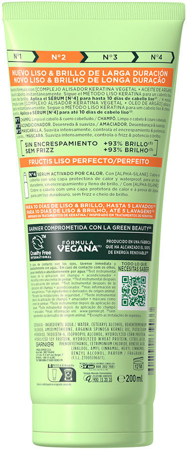 Garnier Frutics Liso Kératine Nº2 après-shampooing 200 ml