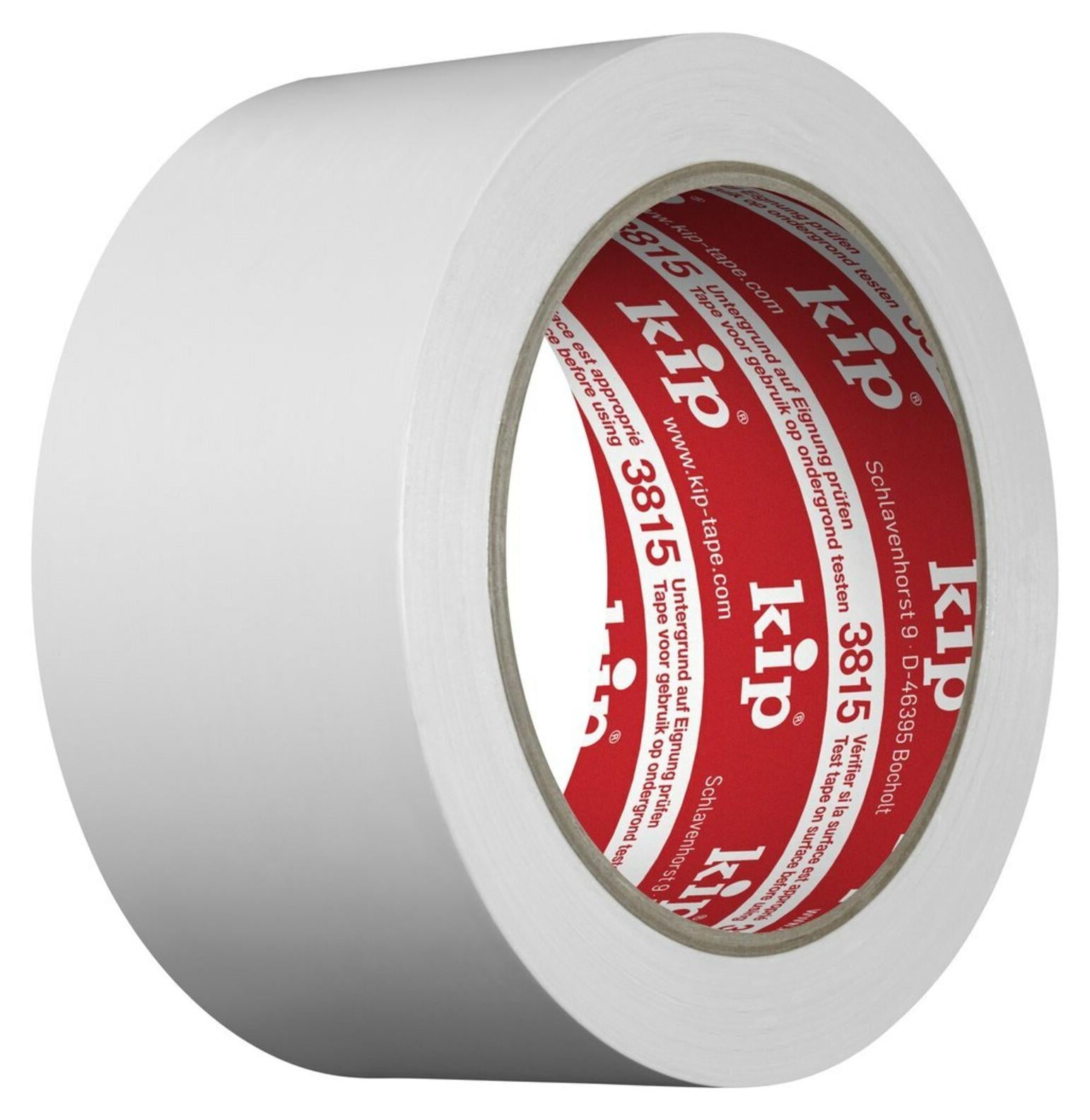 Kip-tape PVC beschermband, wit, Breedte: 5 cm, Lengte: 33 m