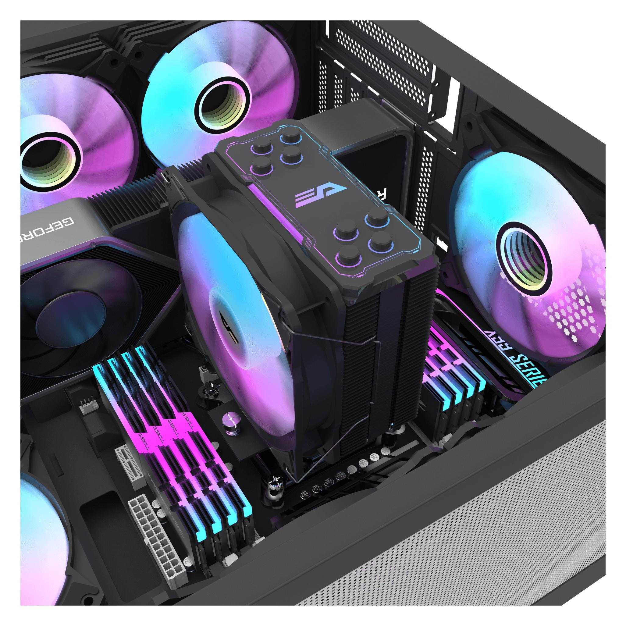 Darkflash Tech Darkflash Computer Radiator Z4 PRO MIST BLACK (155 mm) (Z4 PRO MIST BLACK)