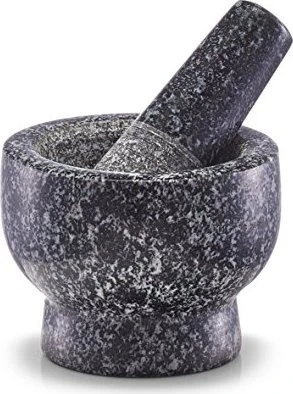 Zeller, Granit Mörser und Stößel Granit , 9x6,5 cm