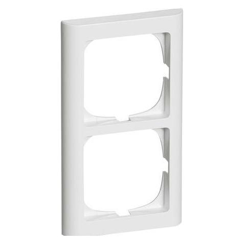 LK FUGA SOFTLINE 63 Rahmen 2 x 1 Modul vertikal, Weiss- In Tasche für DIY (AAK500D60201L)