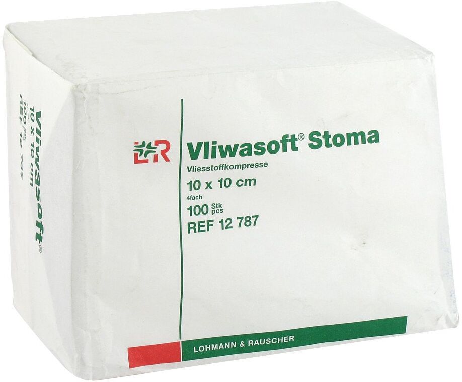 Vliwasoft Stoma Kompressen 10x10 cm 4fach