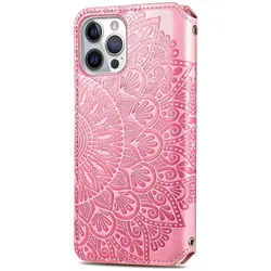 König Design Hülle Handy Schutz für Apple iPhone 12 Pro Max Case Flip Cover Tasche Etuis Rosa (Apple iPhone 12 Pro Max), Smartphone Hülle, Rosa