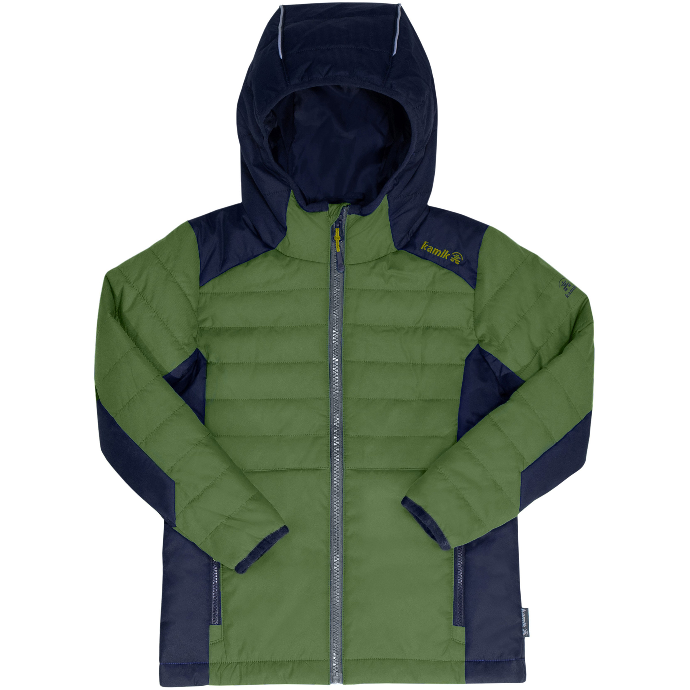 Kamik Neel Kinder Isolationsjacke pine-midnight Größe 128 Trekking Winddicht