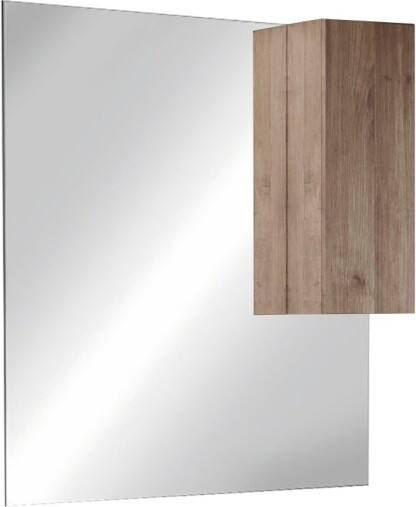 Meublorama Miroir FRASSI Licht eiken design met opbergruimte B80 x H110 x D18 cm