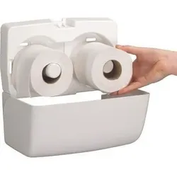 Toilettenpapierdoppelspender AQUARIUS 6992 H180xB298xT130ca.mm 1 Spender