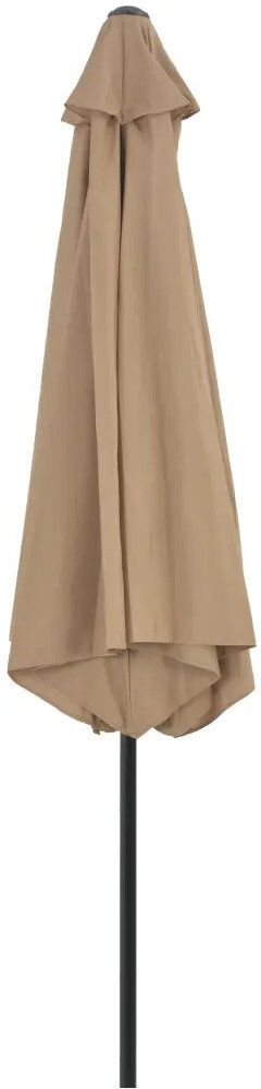 Freeport Park 300 cm W X 300 cm D Parasol with Crank Lift Taupe/Black 250cm H x 300cm W x 300cm D
