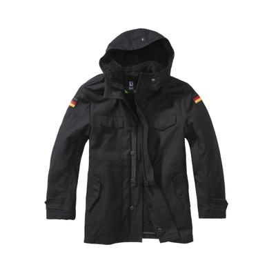 Parka BRANDIT "Brandit Herren Kids BW Parka", Mädchen, Gr. 122/128, schwarz, 100% Baumwolle, unifarben, normal, ohne Ausschnitt, Jacken Parka