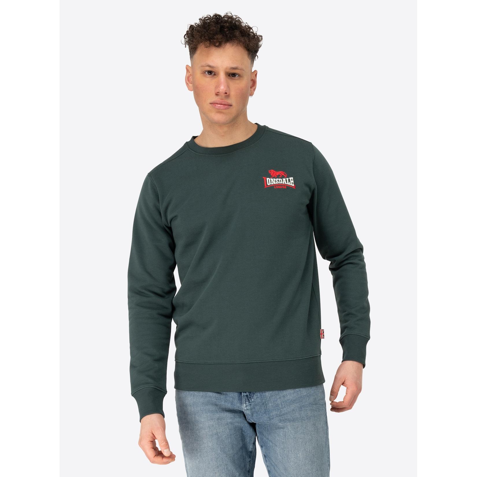 Lonsdale Herren Rundhals Sweatshirt schmale Passform LYMPSTONE