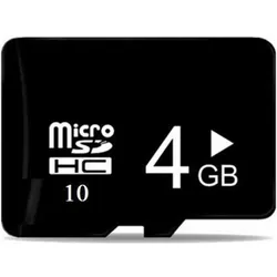 CoreParts 4GB MicroSD Card Class 10 (4 GB, microSDHC, U1), Speicherkarte, Schwarz