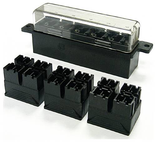 IMaXX blade fuse holder normOTO H1283 Sicherungsadapter Schwarz, Transparent
