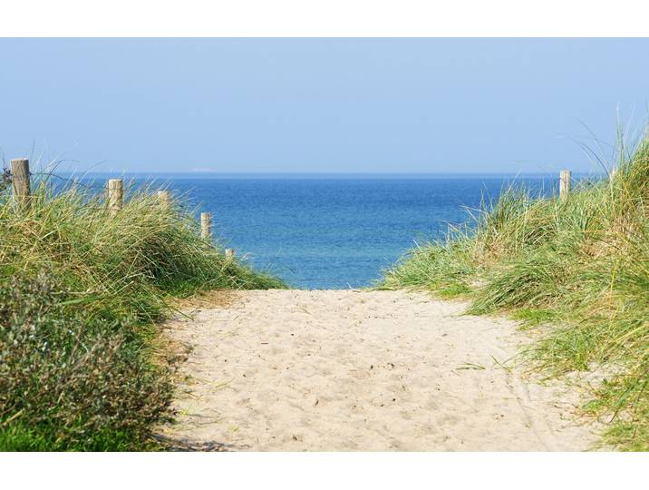 Fototapete PAPERMOON Dune at the Ocean , bunt, B:2,5m L:1,86m, Vlies, Tapeten, Fototapete