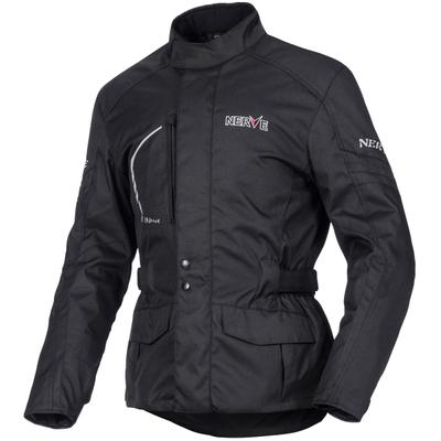 Motorradjacke NERVE "Nerve Travelling Jacke" Gr. XL, schwarz, Jacken, Herren, XL, Obermaterial: 100% Polyester. Innenseite: 100% Polyester