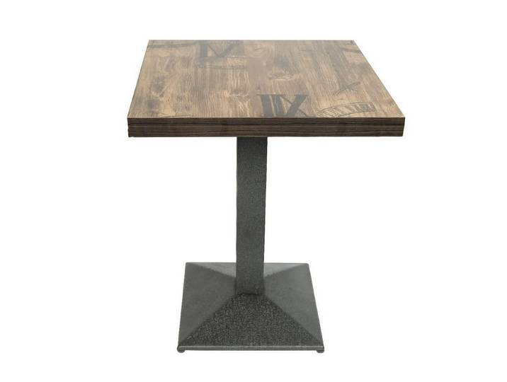 LuxusKollektion Stehtisch Esstisch Quadratisch Stehtisch 60x60cm Retro Reinweiß (1-St)
