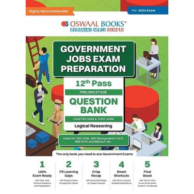 Oswaal Government Exams Question Bank 12th Pass | Logical Reasoning | for 2024 Exam, Taschenbuch von Oswaal Editorial Board, Oswaal Books And Learning