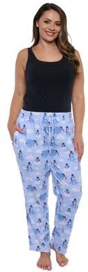 Plus Size Women's Winnie The Pooh Eeyore Pajama Pants Sleepwear Loungewear by Disney in Blue (Size 4X)