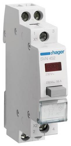 Hager Taster Rot 16A 230V SVN452