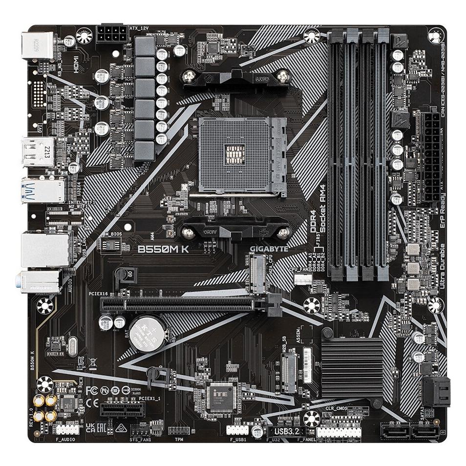 Gigabyte B550M K (AM4, AMD B550, mATX) (B550M K)