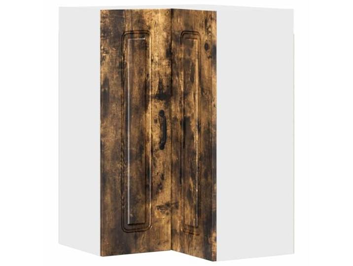IBUQDDV Küchenschrank Kalmar Räuchereiche 57 x 57 x 80 cm Holzwerkstoff Innenbereich Küche, modernes elegantes Design, großer Stauraum, einfacher Einbau, trocken abwischbar