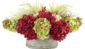 Creative Labs Fall Hydrangea Arrangement in Stone Pot