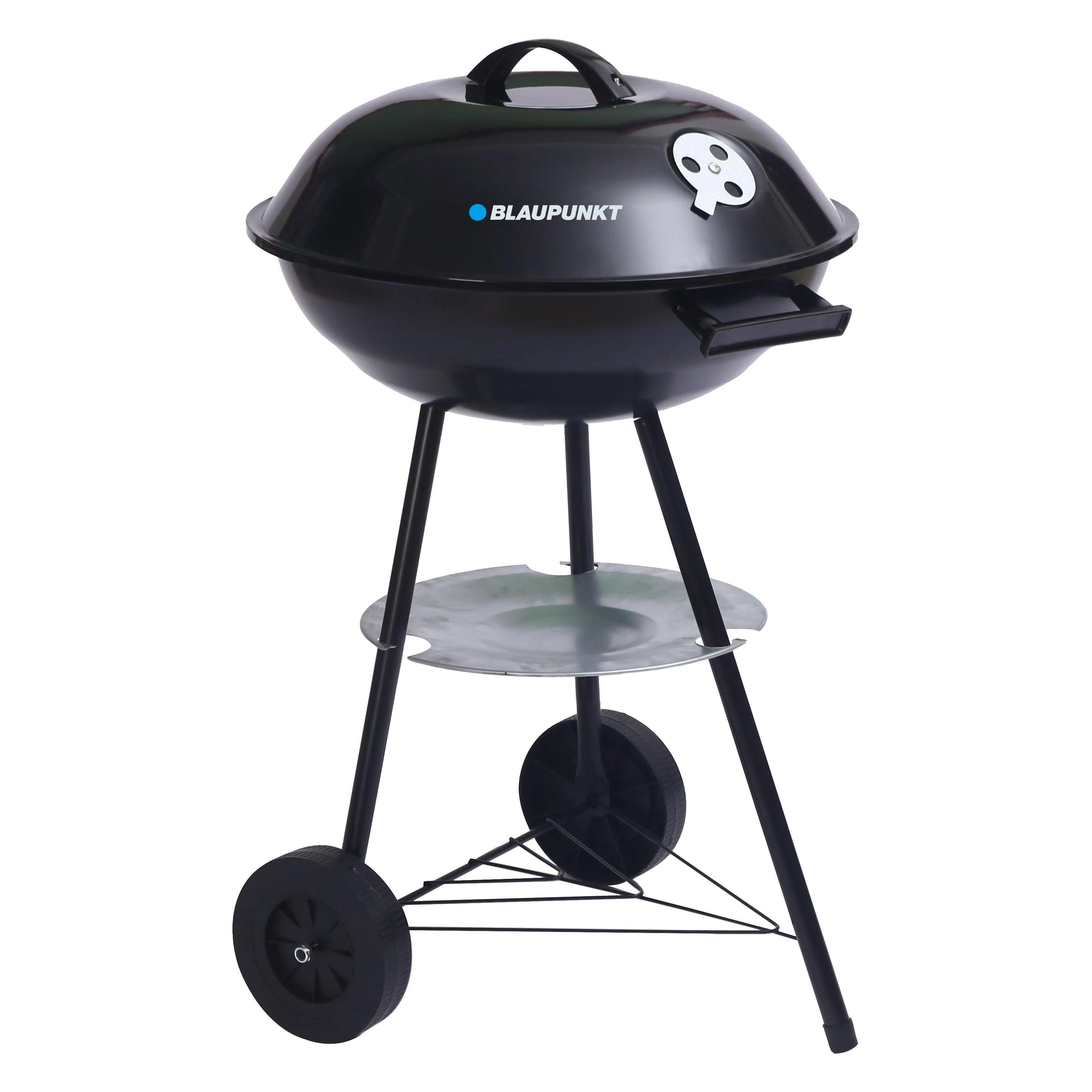 Blaupunkt Grill rund mit Abdeckung GC301 schwarz (41 cm) (GC301)
