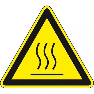 Dreifke® Warnschild Warnung vor heißer Oberfläche, ASR/ISO, Kunststoff, SL 300mm
