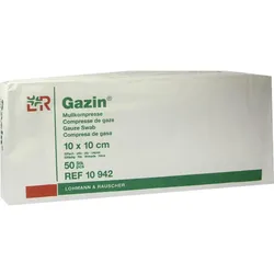 Gazin Mullkompresse 10x10cm 32Fach Unsteril 50 ST
