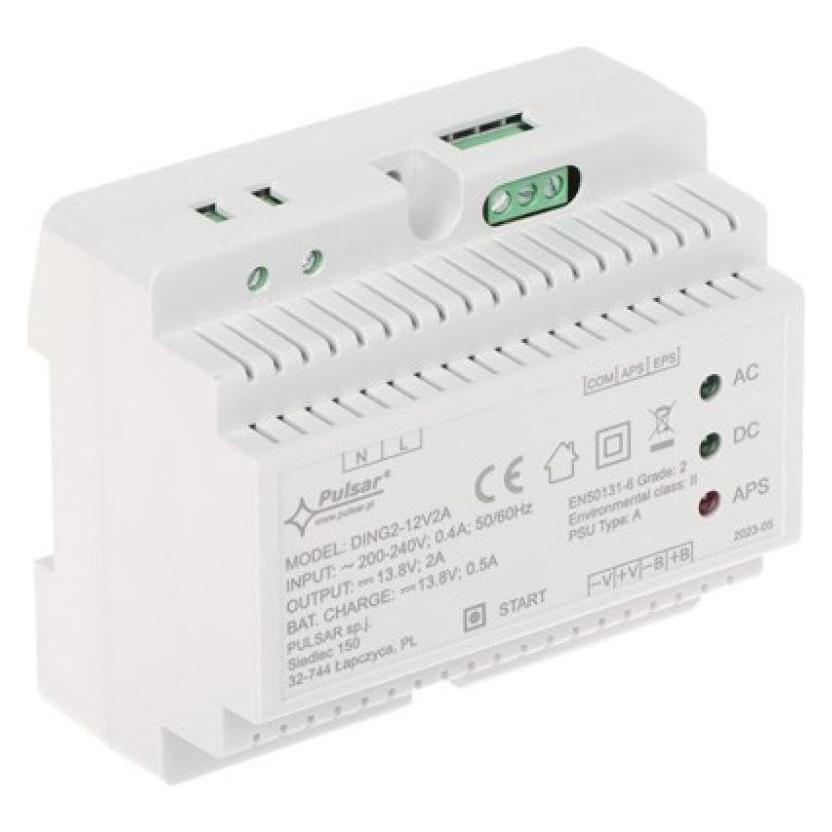 Pulsar DING2-12V2A DING2 13 8V/2A Schaltpuffernetzteil für Hutschiene Grade 2 (5902135322871)