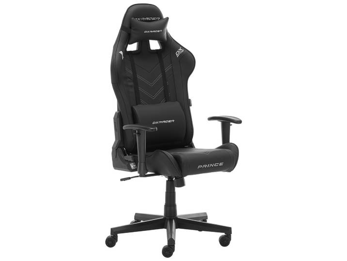 Gamingstuhl Lederlook Schwarz