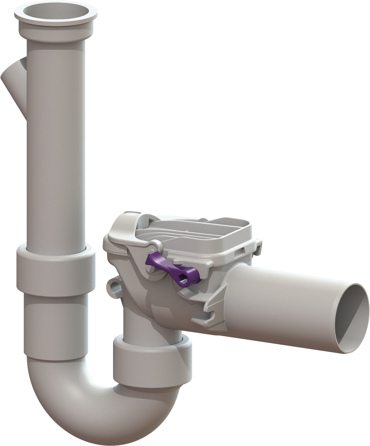 Kessel clapet anti-retour match0 Staufix 73052 DN 50, avec siphon et lave-lingea.