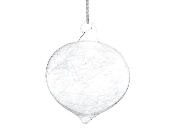 Weihnachtskugel aus Glas mit Splittereffekt