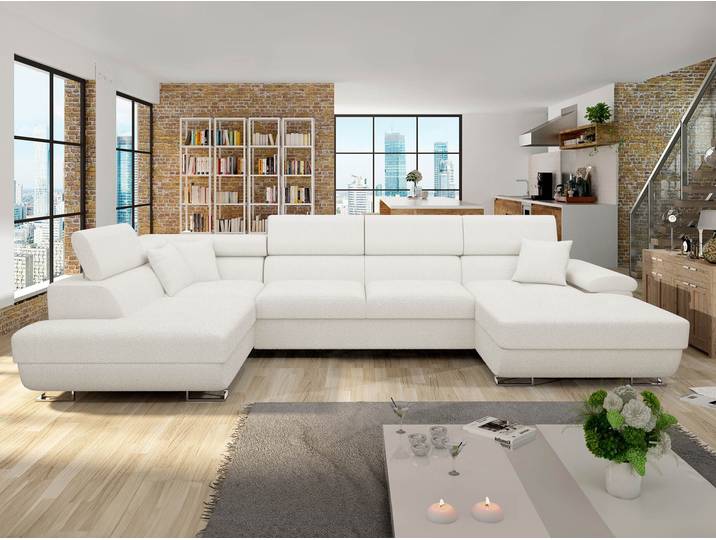 MIRJAN24 Ecksofa Cotere Bis Premium, Bettkasten, U-Form (Farbe: Abriamo 04, Seite: Links)