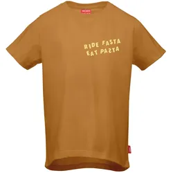 RIDE FASTA EAT PASTA T-Shirt brown 130/140