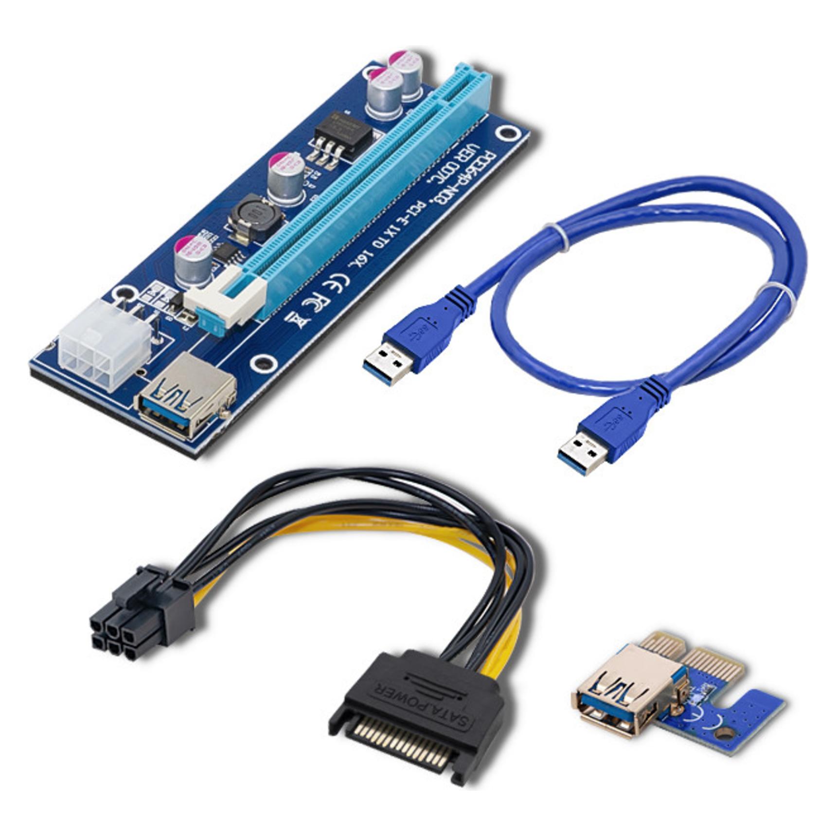 Qoltec 55501 Riser PCi-E 1x - 16x (55501)