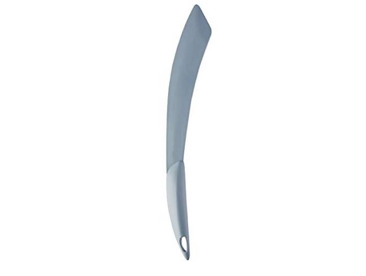 Mastrad Spatel, siliconen spatel voor gecoate pannen, kommen en pannen, gebogen en flexibele spatel om te draaien en af te krabben, vaatwasmachinebestendig