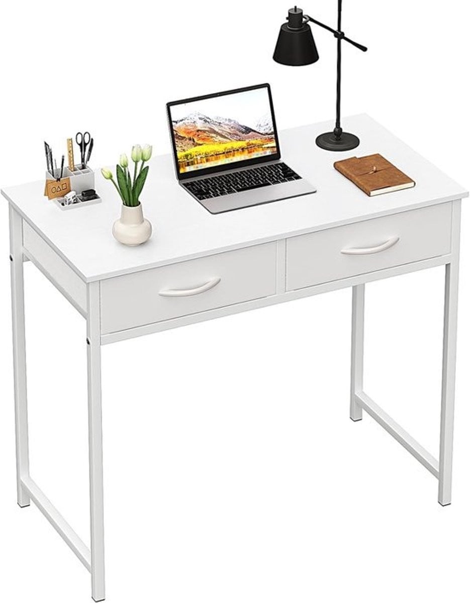 Compact computerbureau met opbergruimte voor thuis en kantoor