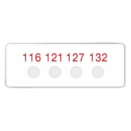 RS PRO Temperaturaufkleber 116-132°C (286125)