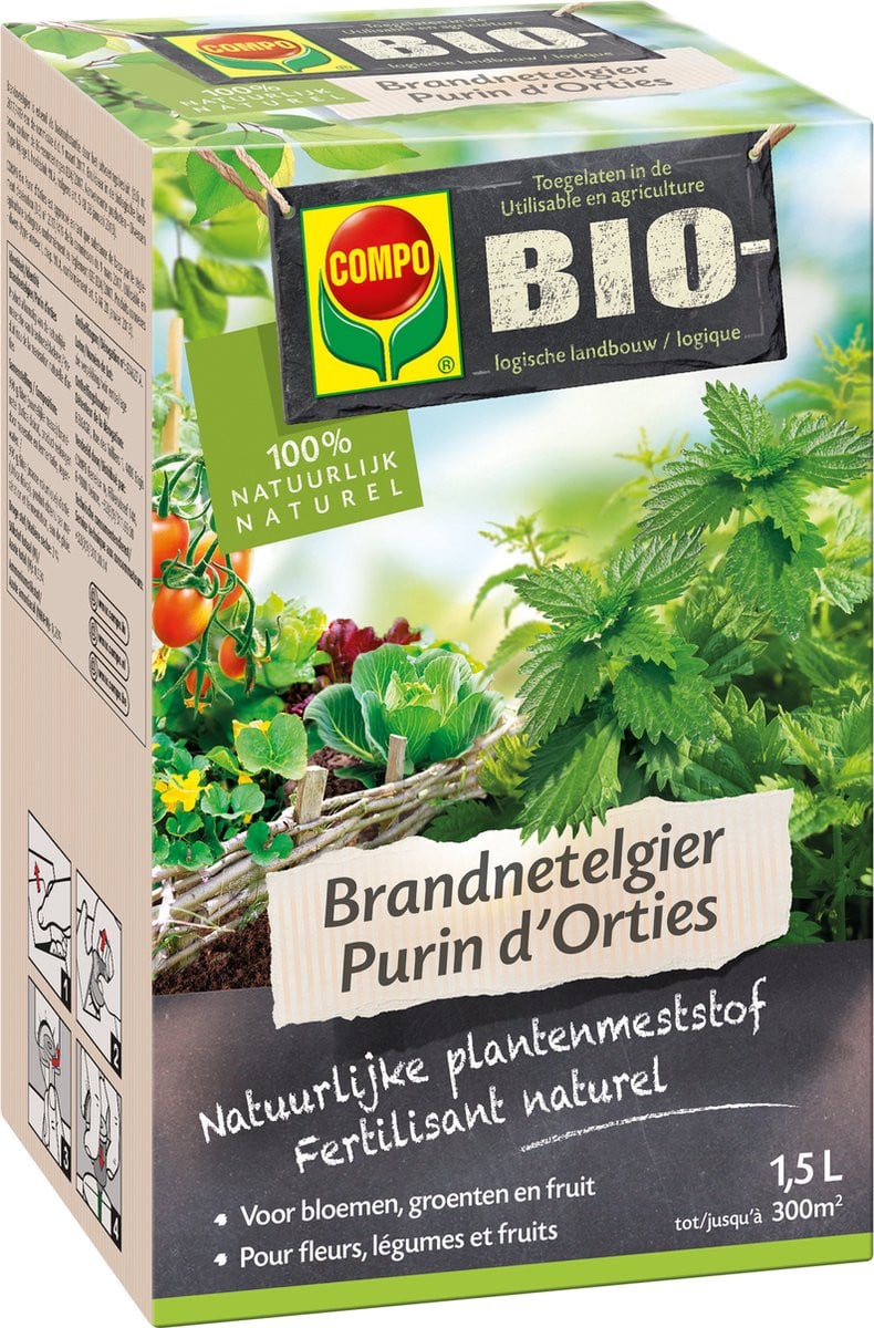 COMPO Bio Brandnetelgier - 100% natuurlijk - 1,5 L