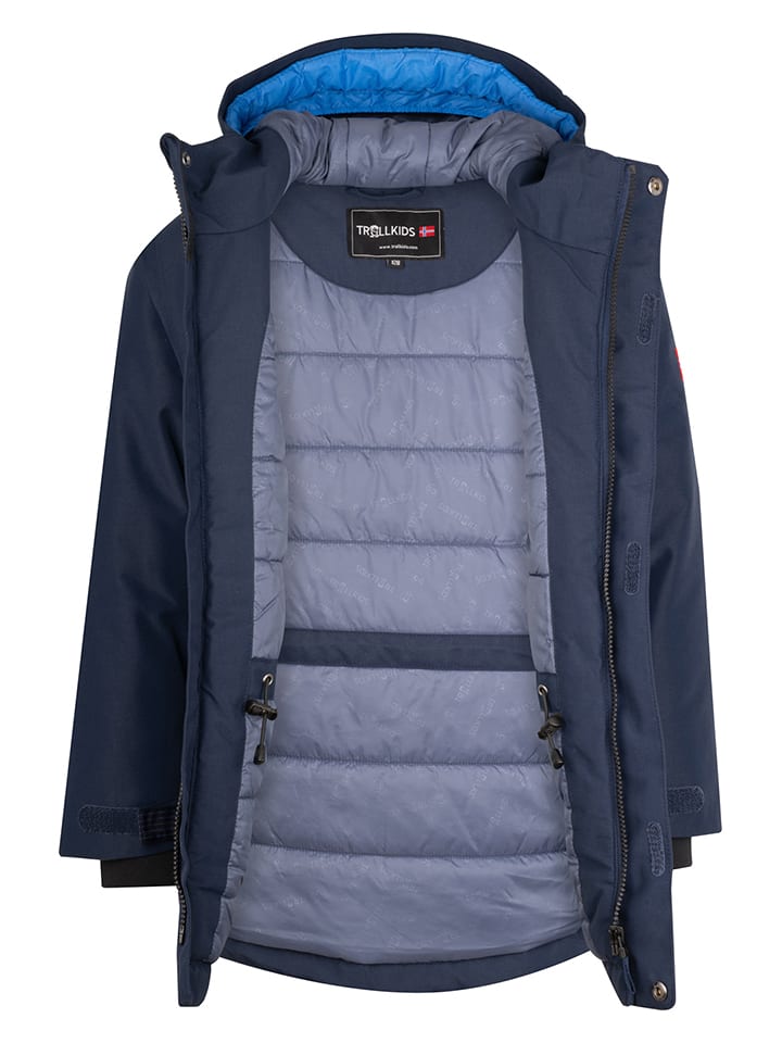 Trollkids Parka "Harstad" in Dunkelblau - 152