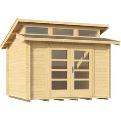 Weka 28 mm Gartenhaus 158 300 x 300 cm - 50 % Rabatt auf Dacheindeckung