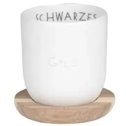 Räder Guten Morgen kleiner Becher schwarzes Gold 100ml