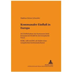 Kommunaler Einfluss in Europa, Fachbücher von Matthias Werner Schneider