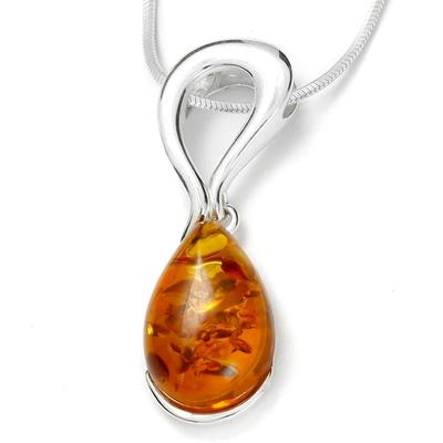 Kette mit Anhänger OSTSEE-SCHMUCK "Ostsee-Schmuck Kette mit Anhänger Milly Kette mit Anhänger Milly" Gr. 45, silber, Halsketten, Damen, 45cm, Silber 925 (Sterlingsilber), L: 42