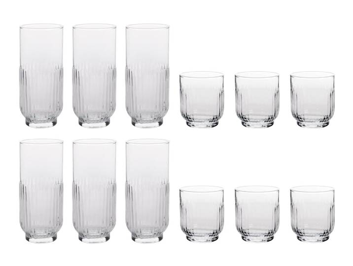 Service à Verre 12 pièces, transparent