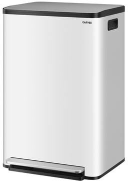 Garvee 13 Gallon Step-on Trash Can Kitchen Garbage Bin with Removable Inner Buckets