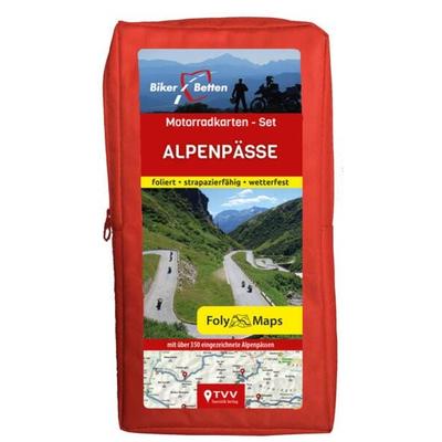 Motorradkarten-Set Alpenpässe, Karte von , TVV Touristik-Verlag GmbH, 978-3-96599-045-6