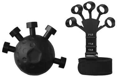 Discount Dollar Deals Finger Exerciser Trainer, Hand Grip Strengthener For Rock Climbing, Finger Exerciser Trainers, Gripper Exerciser Hand 2pcs Set1