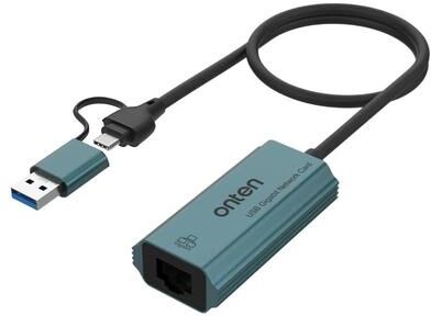 CaseAndConnect USB C Gigabit Ethernet Adapter With Network Hub USB C Gigabit Ethernet Adapter With Network Hub