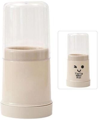 Uplift Treasures Cartoon Chopsticks Holder With Lid beige